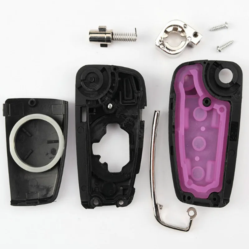 DAKATU 2/3 Button Flip Folding Remote Key Case Shell For Chery Tiggo E3 E5 Arrizo 5 Fob Key Blank Cover