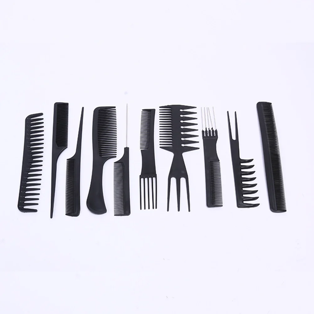 

10Pcs Hair Cutting Comb Anti-Static Practical Design for Wet Dry Hair Home Use Gift Choice Friends Barber Shop