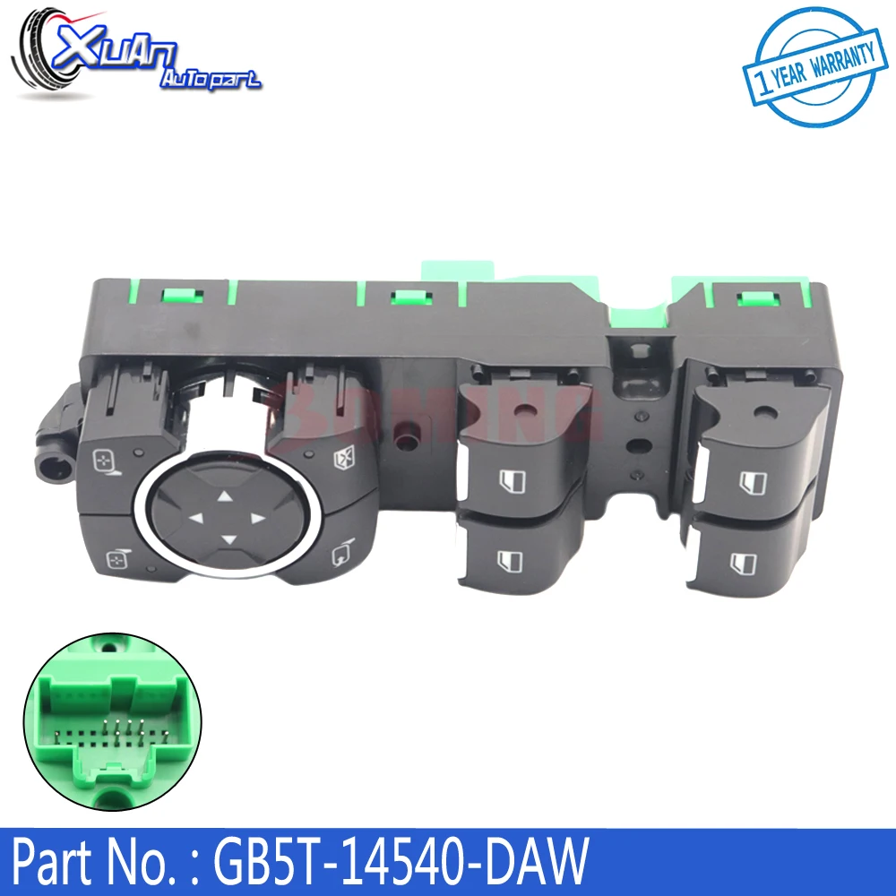 

GB5T-14540-DAW GB5Z-14529-DA Front Power Window Switch Control Master Switches For Ford Explorer 3.5L 2.3L 2016-18 GB5T14540DAW