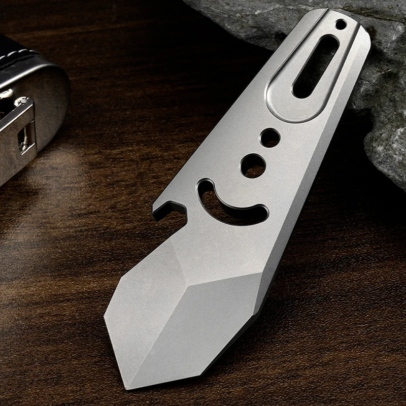 チタン合金ポータブルバール多機能-edc-ツールアウトドアキャンプ用品キーホルダーペンダントミニポケットガジェット