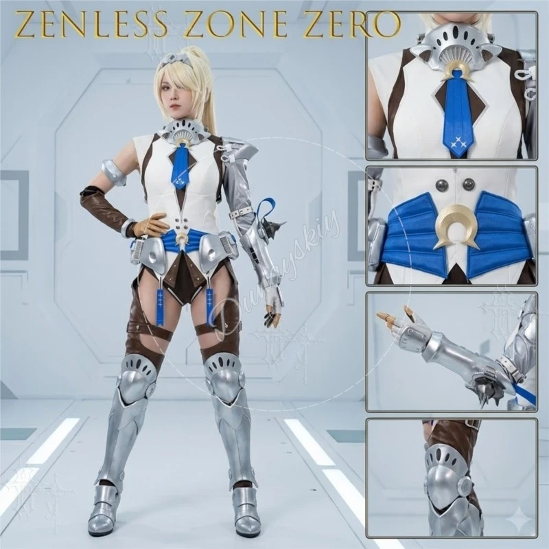 Zenless Zone Zero Sigrid Horse Centaur Full Set Two Dimensional Game Cosplay Costume For Women Halloween Party Wigs handsome