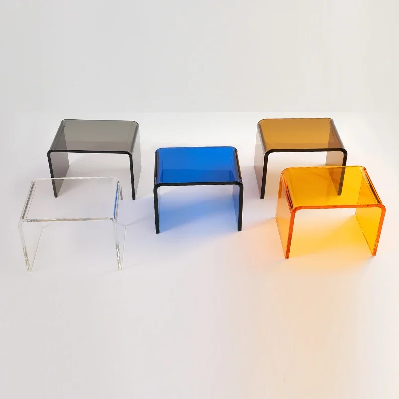 Colourful Acrylic Display Stand, Action Figure Storage Shelf, Dessert Food Display Holder, Supermarket Product Display Stand