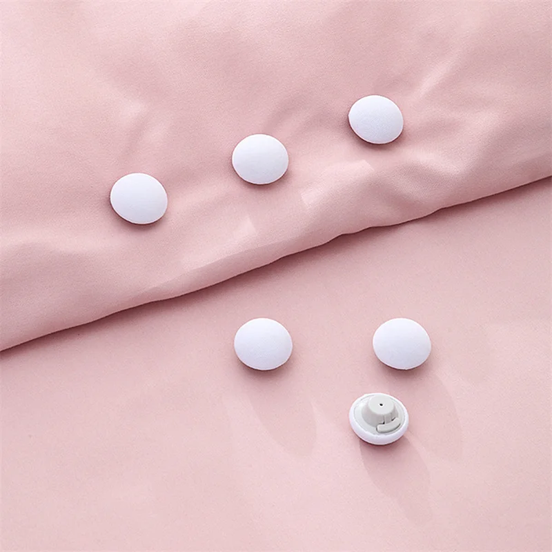 16pcs/box BedSheet Quilt Clip One Button Unlock Duvet Cover Fastener Clip Anti Slip Blanket Buckle Quilt Holder Fixator Grippers