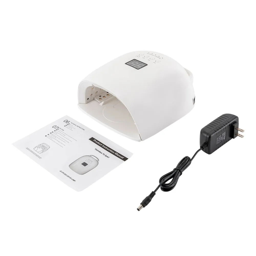 Lampada per unghie professionale a LED UV da 86 W per manicure Macchina per asciugare lo smalto gel wireless con manico Attrezzatura per manicure a luce rossa