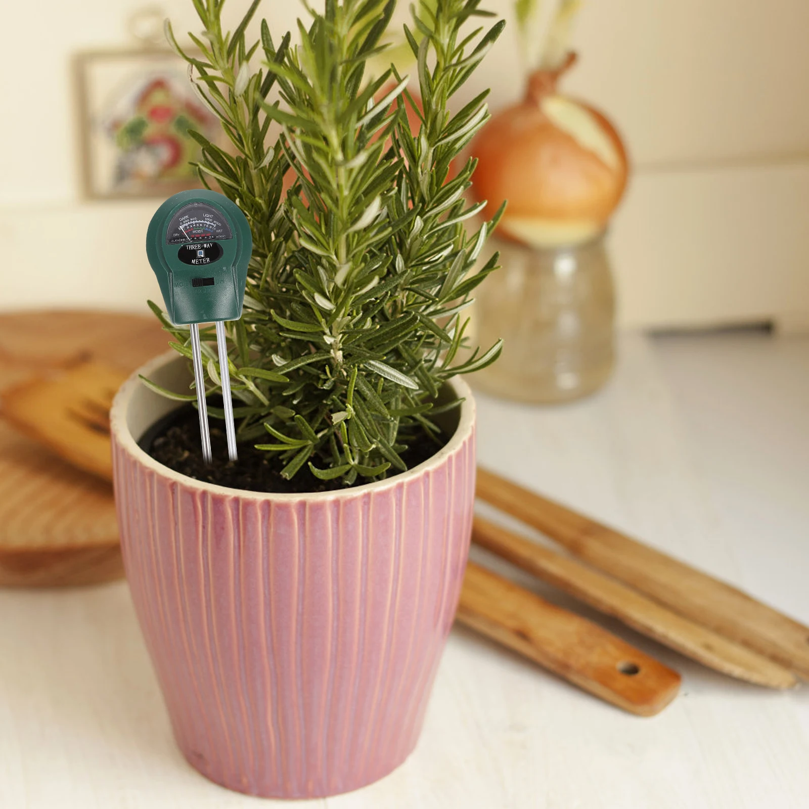 

3in1 Soil PH Moisture Temperature Tester Professional Tool for Garden Flowerbeds Potted Plants Easy Reading Soil Tester