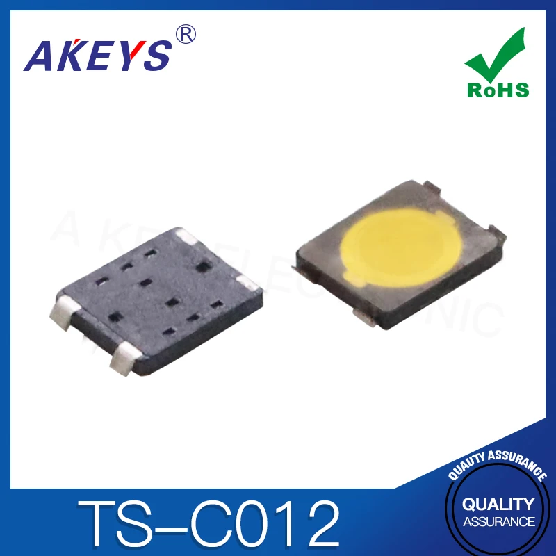 

20 шт. TS-C012 тонкая пленка 2,6X3X0,5 без точечной пленки, 4-контактный патч, электронный сенсорный переключатель