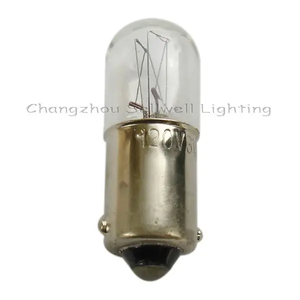 2024 1000pcs/lot miniature Lamp Bulb Lighting Ba9s T10x28 120v 3w 10pcs A050