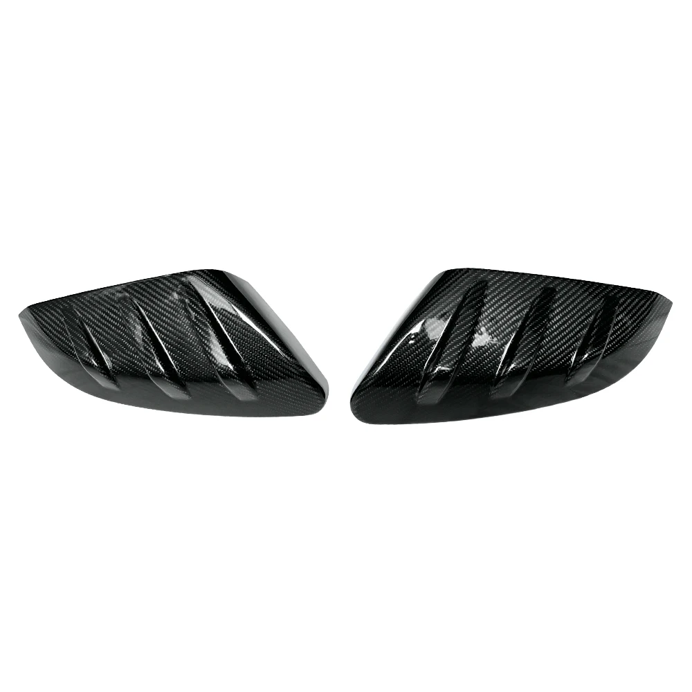 

For Honda Civic 2016-2019 Dry Carbon Add On Style Rear View Mirror Cover With Fins Design Version Fit