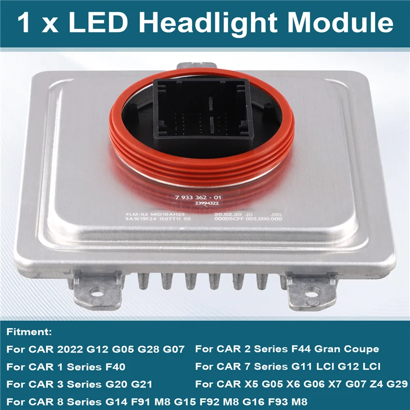

A02Q-7933362 Car LED Headlight Control Module Ballast For BMW 2 3 7 8 Series X5 X6 X7 Z4 63117933362