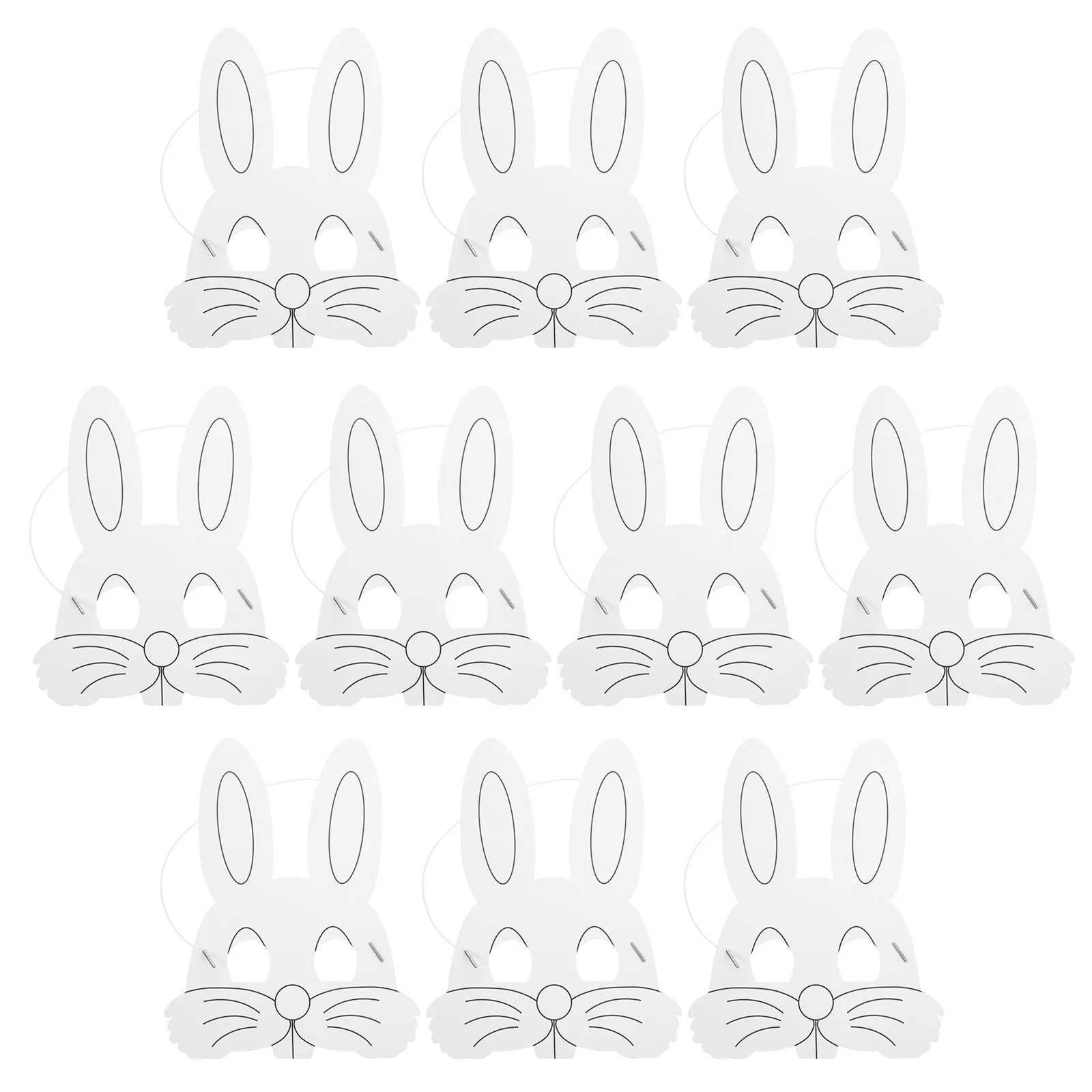 

Набор из 10 масок животных для самостоятельной росписи, предварительно вырезанные картонные маски для детей, творческие занятия, развивающие игры, раскрашивание, веселое времяпровождение на вечеринке