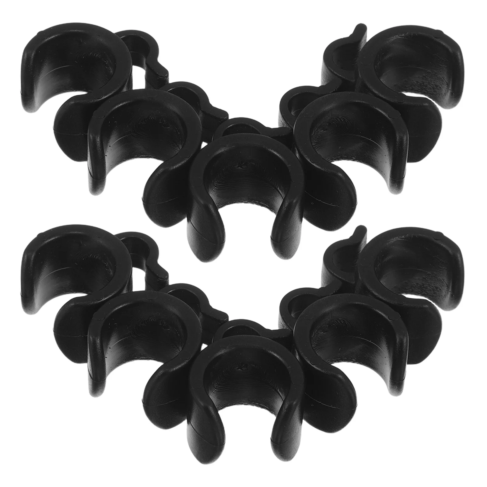 

30pcs Live Streaming Cable Holder 20Mm Pole Mount Mic Clip For Phone Broadcast Bracket Cable Organizer Clip Tripod Selfie Stick