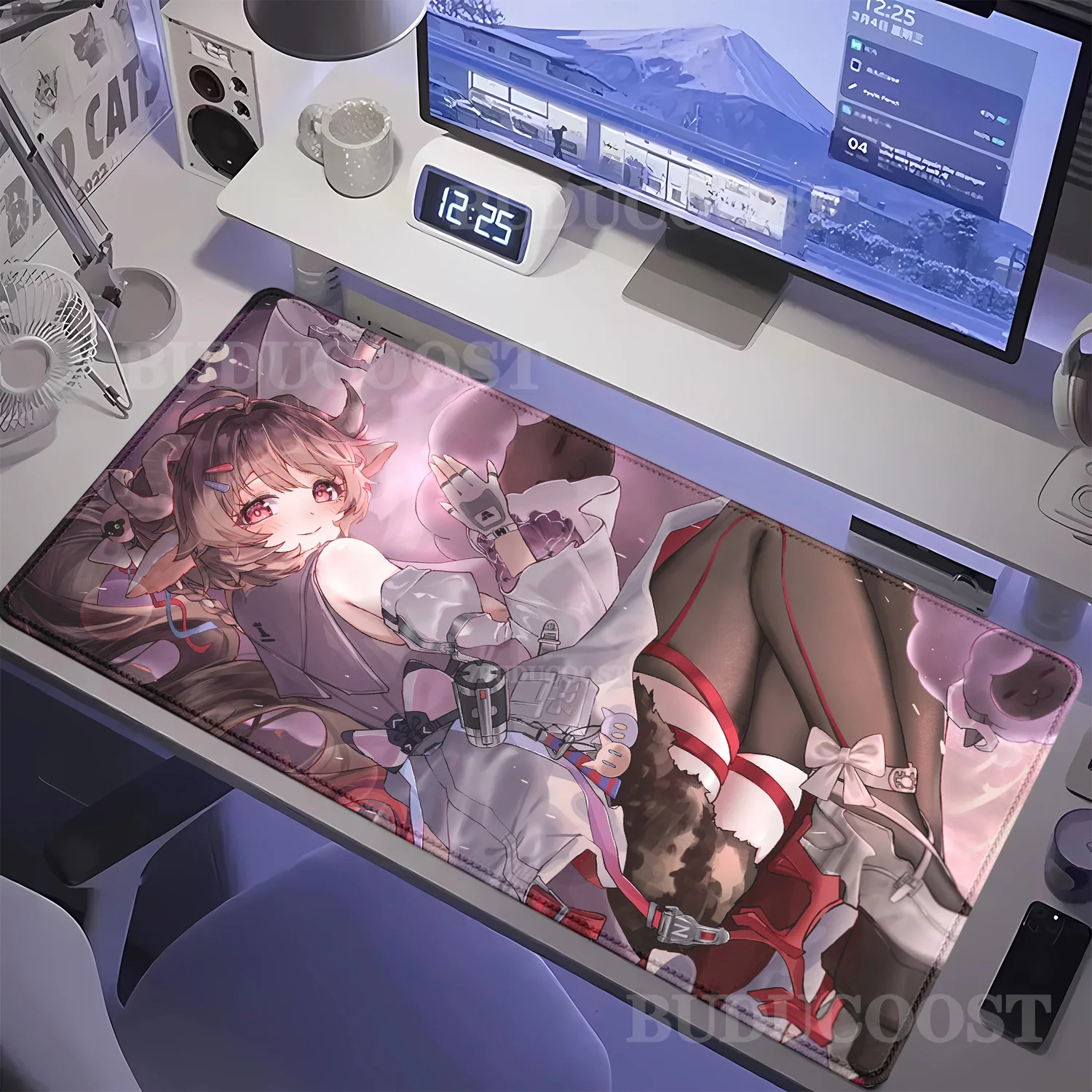 Yvonne Laevatain Arknights Endfield Mouse Pad Anime Girl HD Printing Mousepad Large Pretty Game XXL 900x400mm PC Gaming Desk Mat