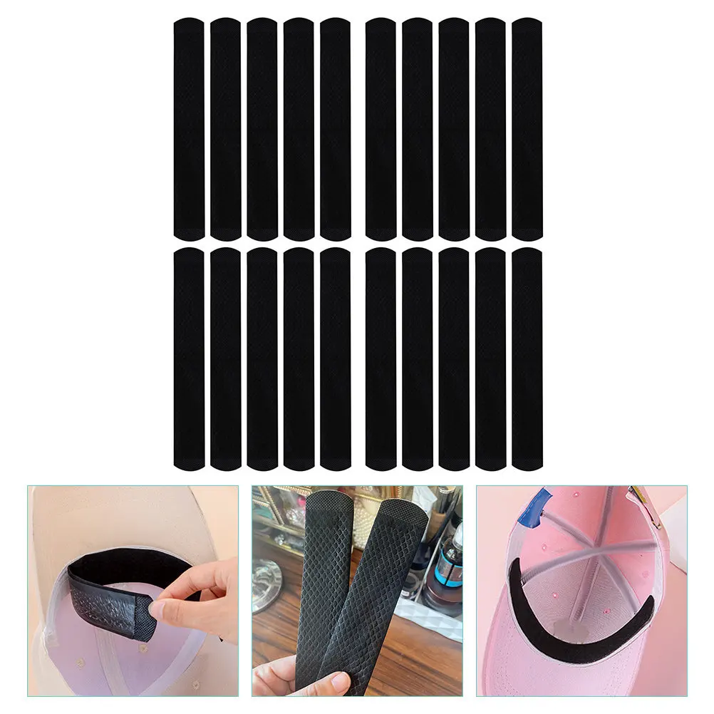 20 Pcs Brim Tape Hat Sweat Anti-sweat Patches for Collars. Adhesive Liners Baseball