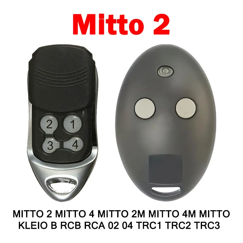 MITTO 2 MITTO 4 B RCB 02 04 TRC1 TRC2 TRC3 Garagentor-Fernbedienung 433MHz Fernbedienung Toröffner Schlüssel