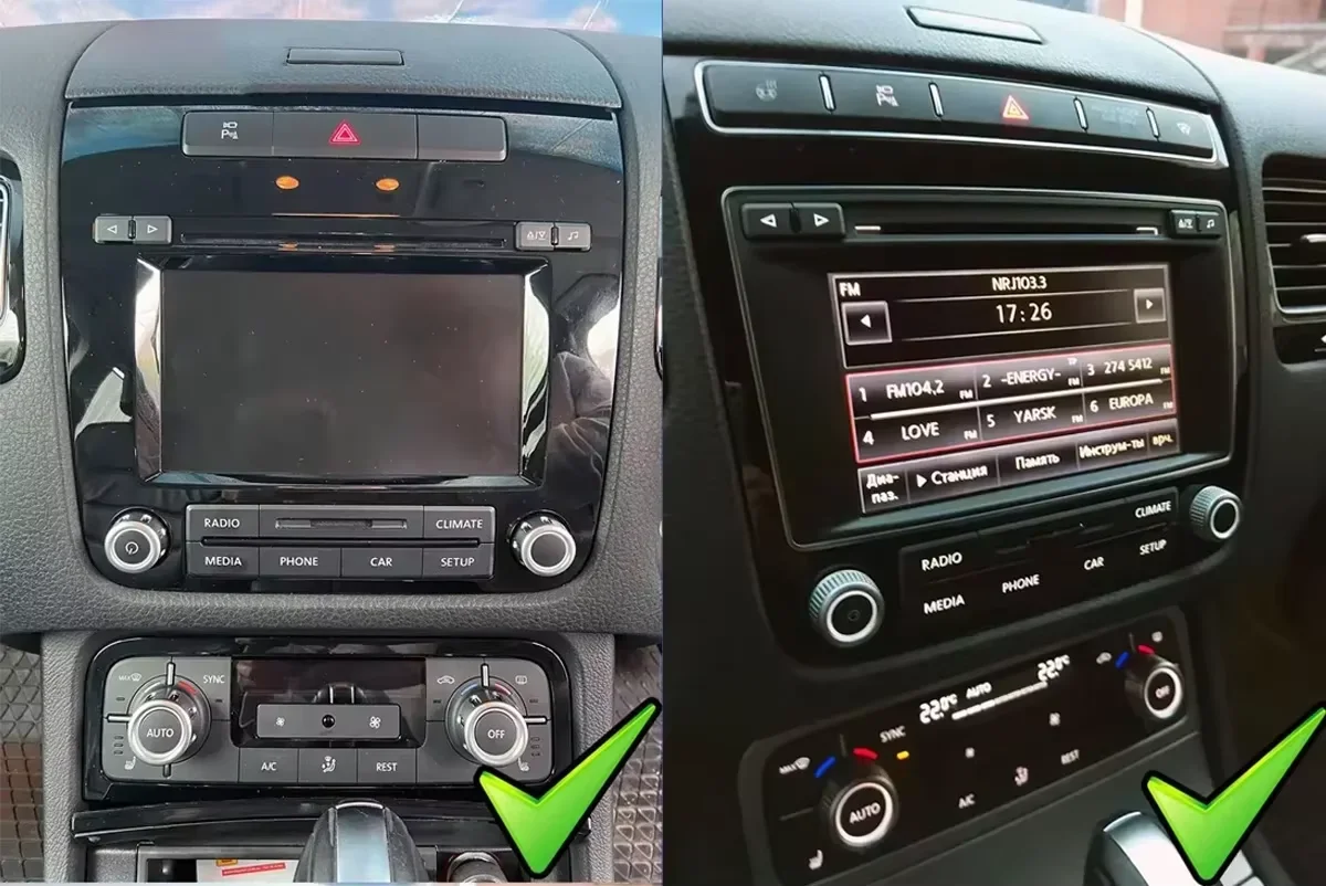 CarPlay 7' DSP Android 15 8 Core 12GB RAM 256GB ROM Car Player GPS Multimedia Navigation For Volkswagen Touareg 2012 2013-2016