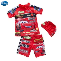 Disney Lightning McQueen Animation Cartoon Cute Children's Swimsuit Creative Personality Boys' Split Swimsuit Quick-Drying Suit