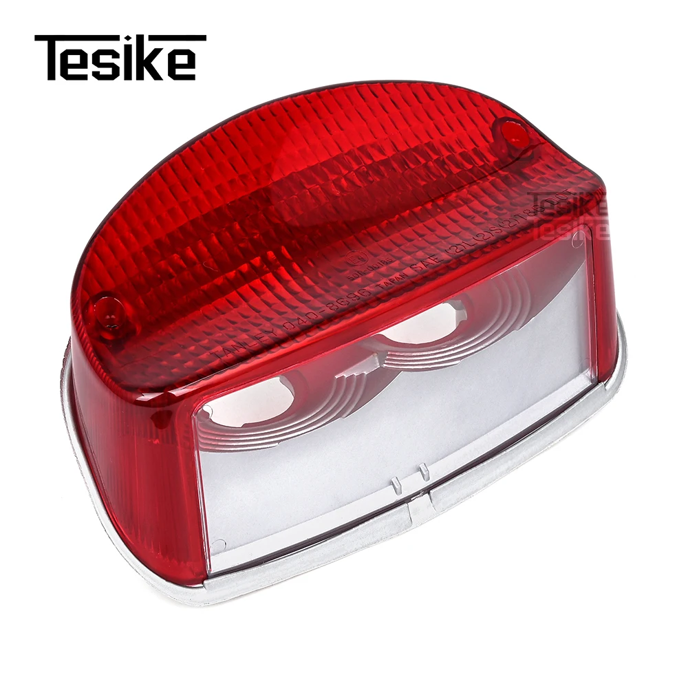 Motorcycle Rear Tail Stop Red Light Housing Brake Running License Plate Light Cover for Honda CB250 CB600 HORNET CBR1100