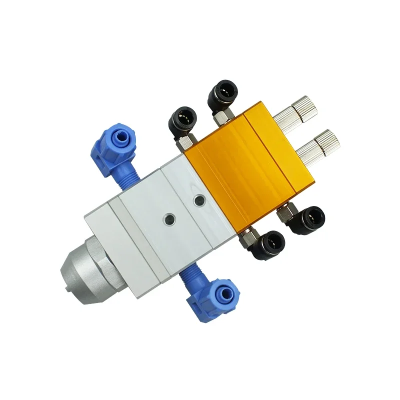 High Quality DJF-09 Double Cylinder Round Mouth Pneumatic Return Suction Dispenser Valves Glue Dispenser Nozzle