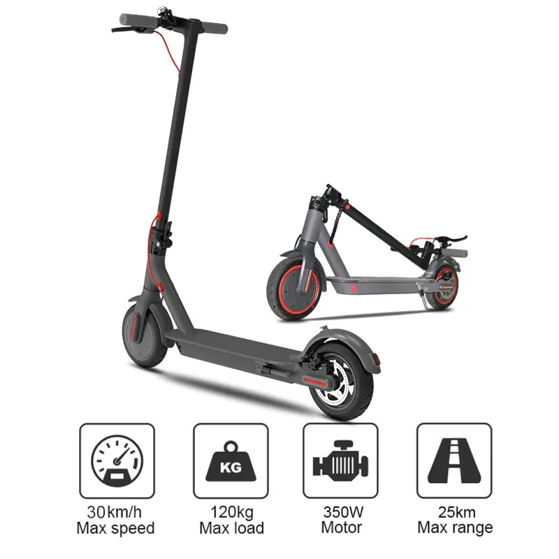 Electric Scooter Patinete Adulto Foldable Folding Factory Portable 36V 7.5AH 350W Unisex H7 Aluminum Alloy