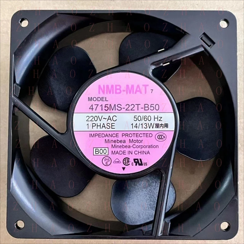 

L+ for NMB-MAT 4715MS-22T-B50 50/60Hz MODEL Fan 120*120*38mm 220V AC 14/13W