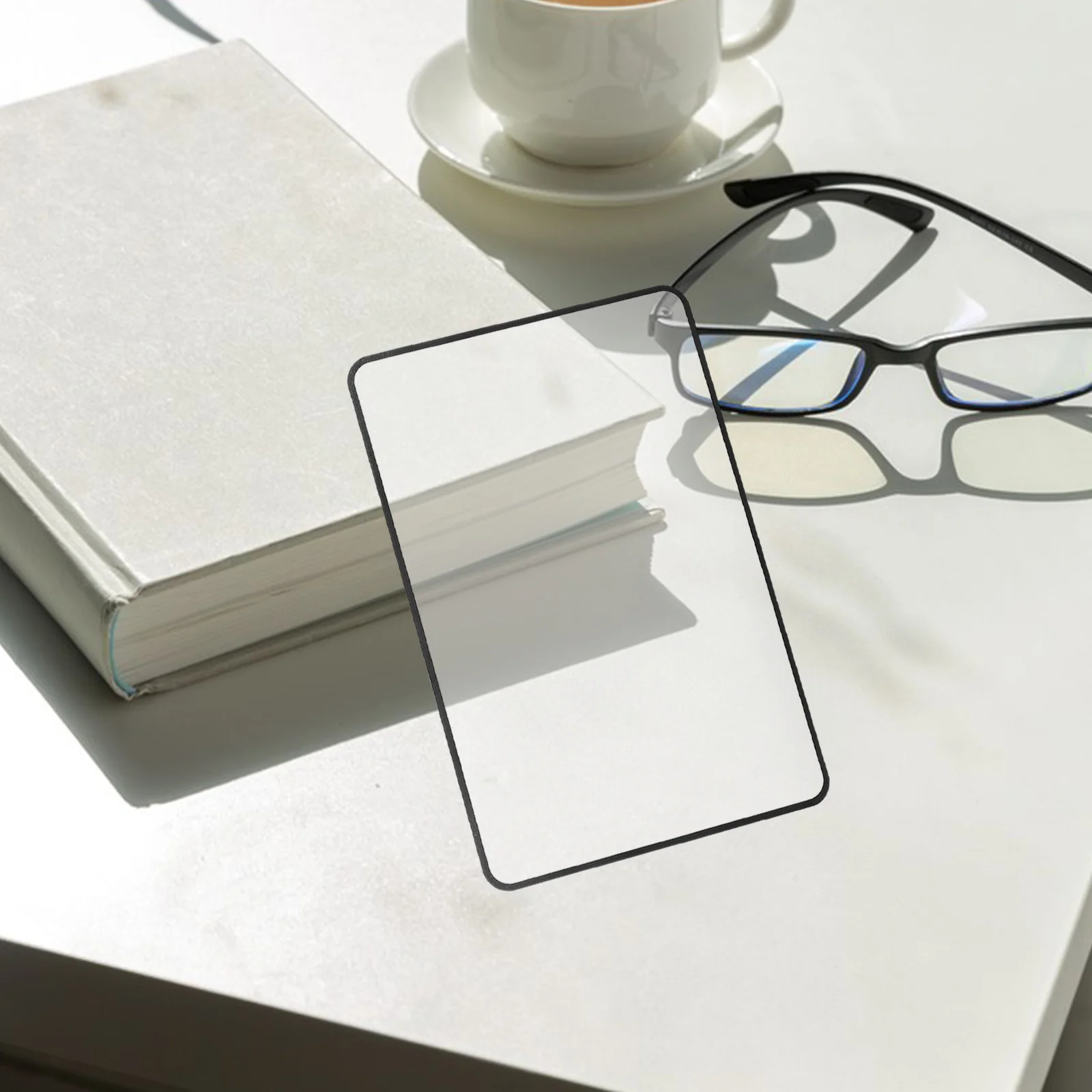 

PVC Magnifier Bookmark Full Page Reading Magnifier Large Area Reading Magnifiers for Elderly Portable Lightweight Design