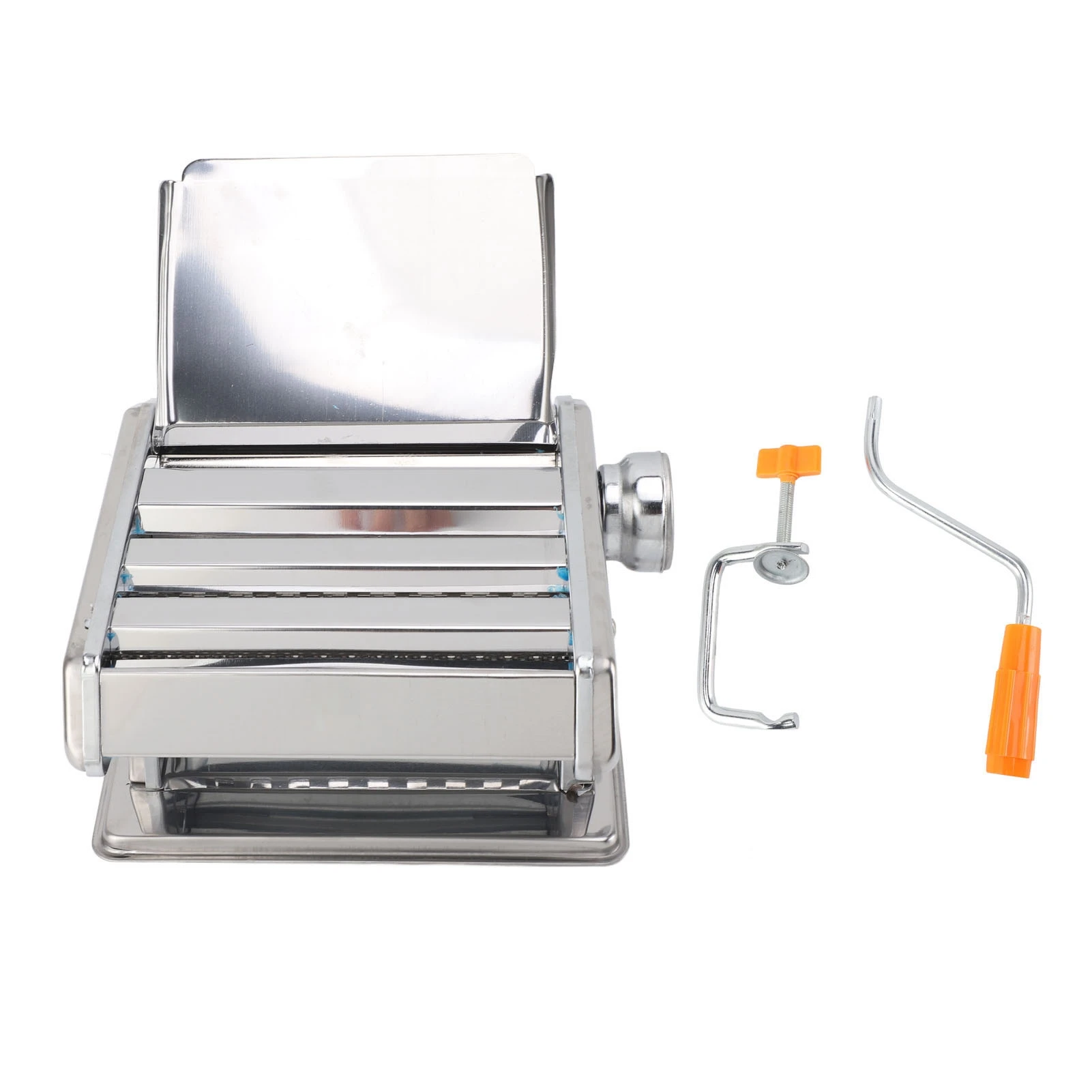 

Noodle Making Machine Manual Dough Roller Pressing Machine Stainless Steel Practical Thickness for Home Use