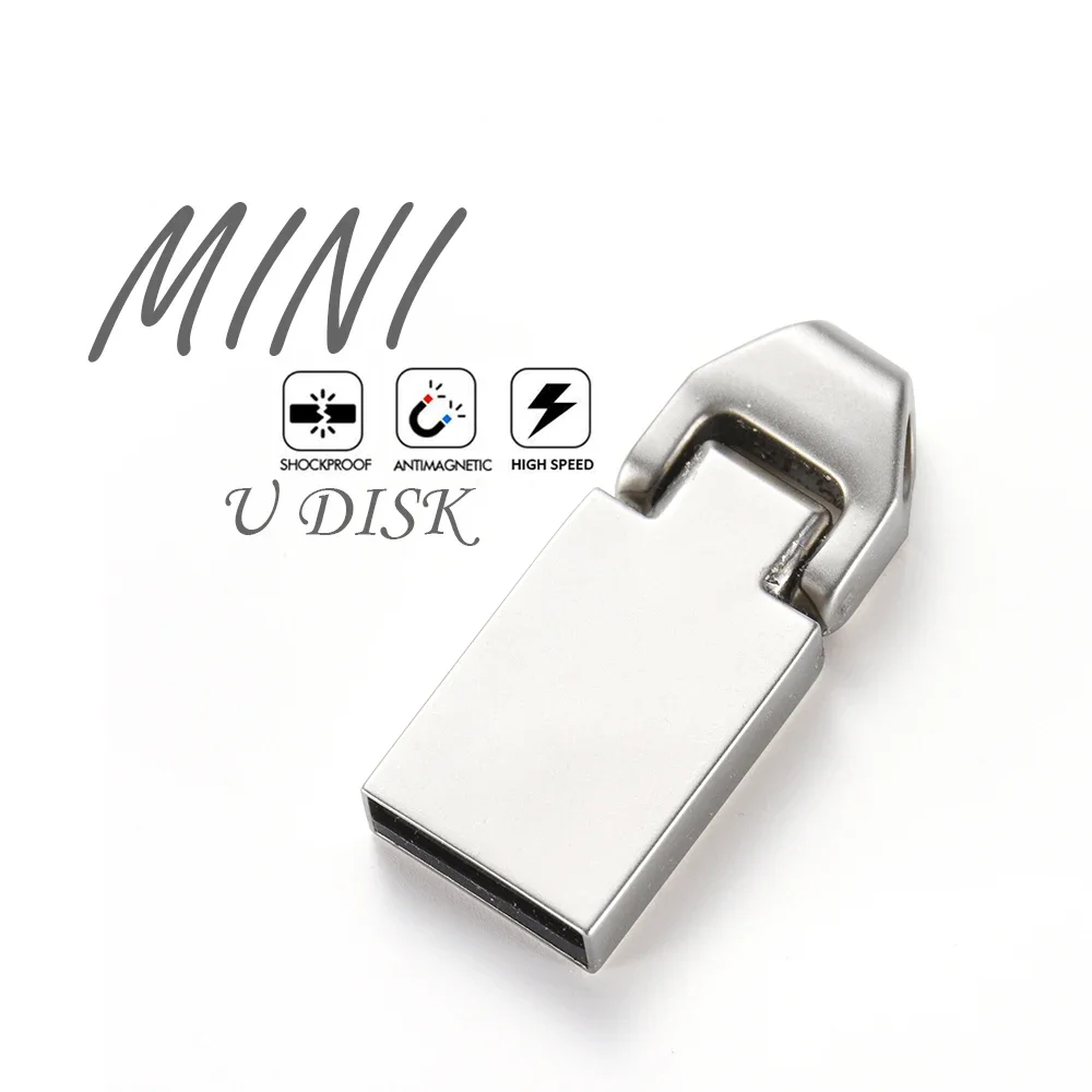 Mini Kim Loại Ổ Đĩa Flash USB 64GB 3.0 Tốc Độ Cao 100% Dung Lượng Thật Bạc Giá Rẻ Móc Khóa 32GB Tùy Chỉnh LOGO USB Pendrive 16GB