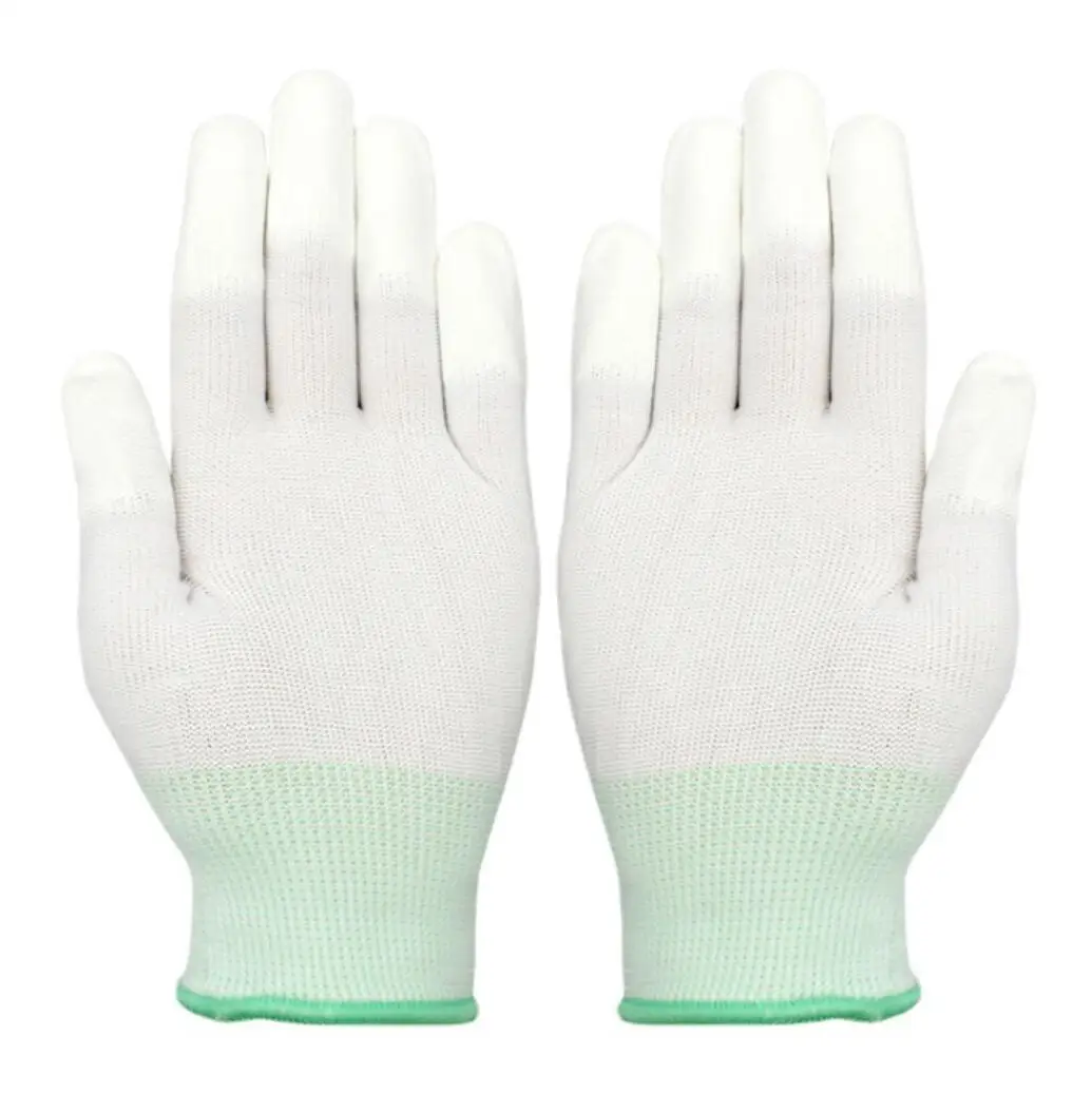 Free shipping 6 pairs/lot 13 needle ordinary white nylon gloves Breathable gloves for home use