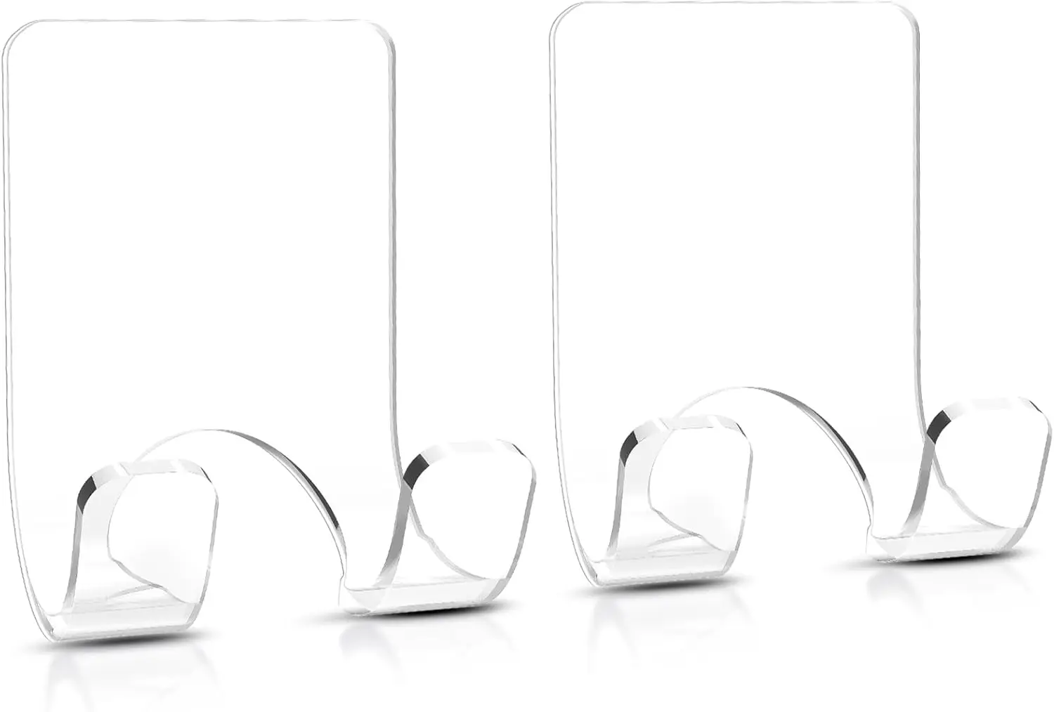 

Acrylic Shower Razor Holder, Clear Adhesive Hooks for Razors, 2 Pcs Waterproof for Bathroom
