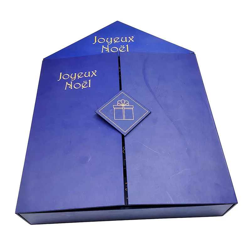 Customization.Customization.2025 Custom Logo 24-Day Christmas Advent Calendar Empty Box - Wholesale Eco-Friendly Paper Gift Pack