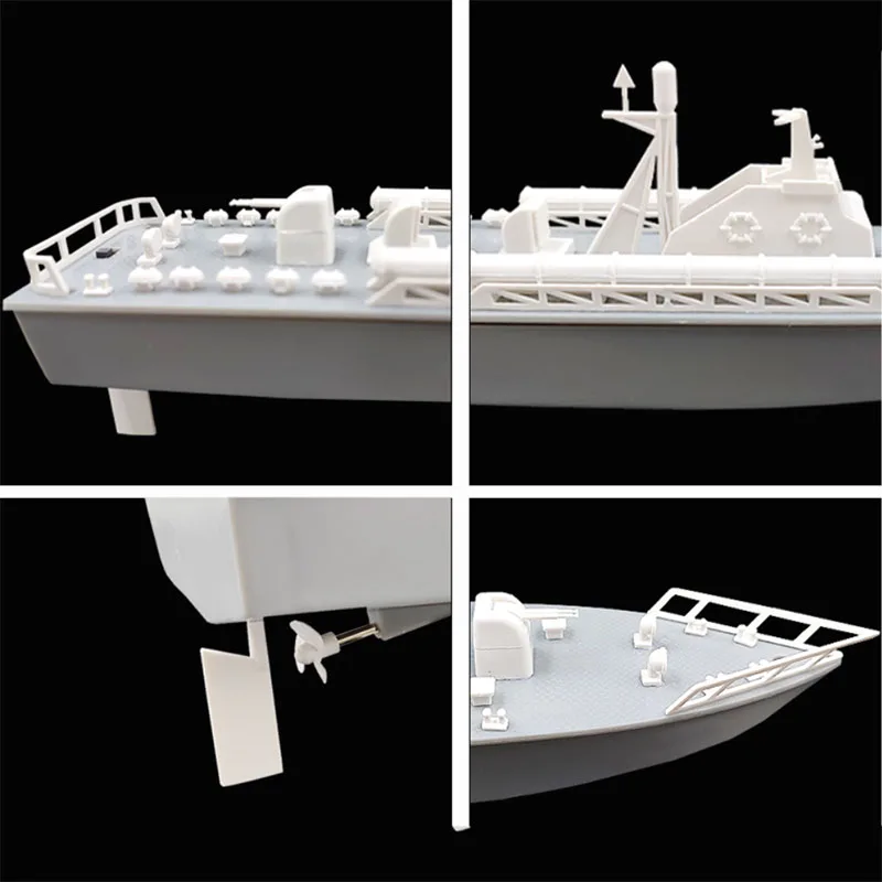 Electric Torpedo Speedboat Model Plastic Assembly Seal One Children\'s Puzzle Assembly Toy Ship Model