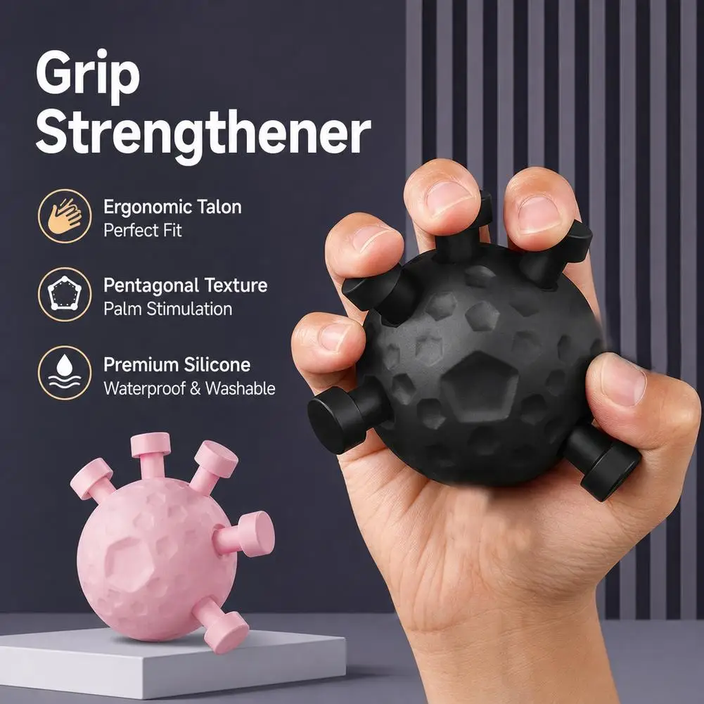 Hand Grip Strengthener Ball Multi-Directional Resistance Forearm Workout Portable Fitness Equipment For Strength Training
