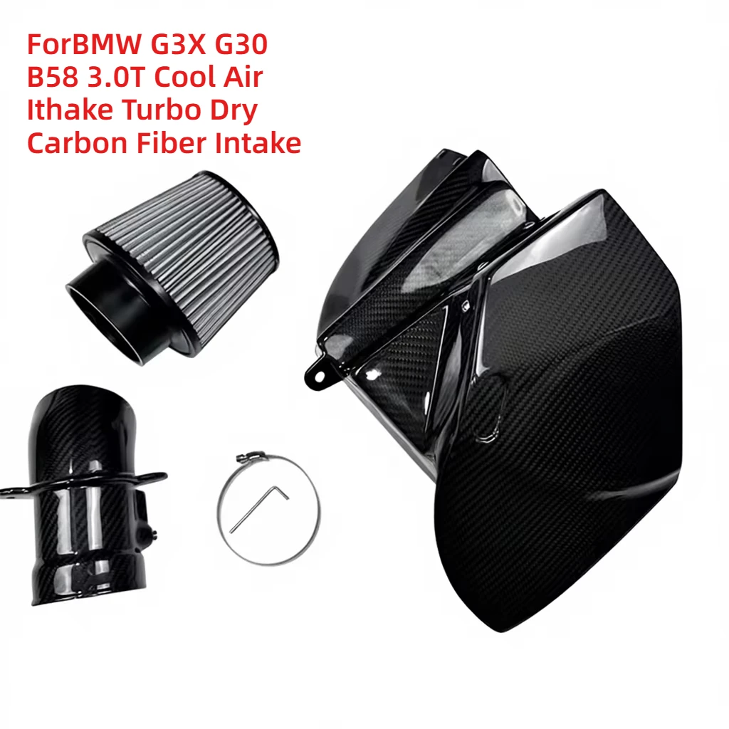 

High Quality ForBMW G3X G30 B58 3.0T Cool Air Ithake Turbo Dry Carbon Fiber Intake