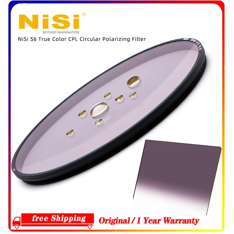 S6 True Color Circular Polarizing Filter, NiSi CPL Lens Accessory For S6 150mm System Outdoor Landscape Photography