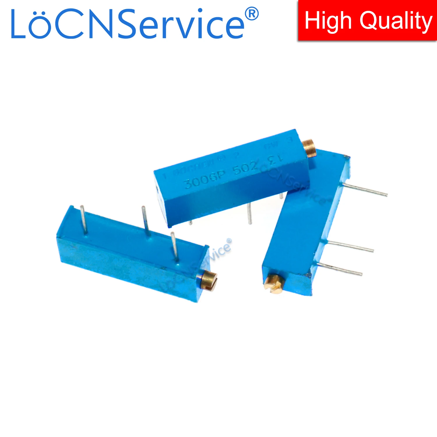 LoCNService 50 шт. 3006P 100K 200K 500K потенциометр обрезки, сделано в Китае, высокое качество 3006P-1-104 3006P-1-204 3006P-1-504