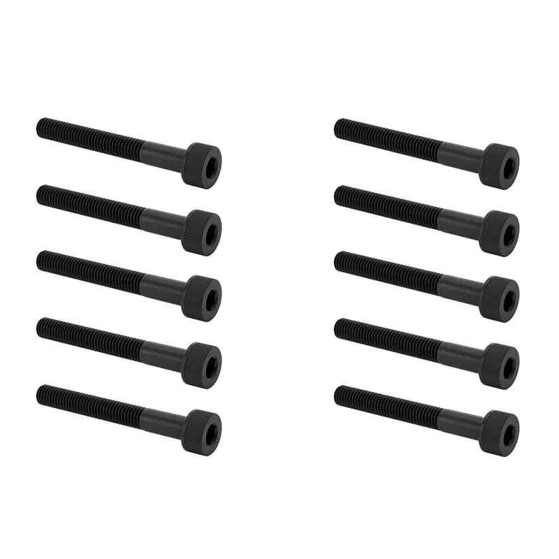 100 pcs M3×25mm Hex Socket Cap Head Screws, Pitch 0.5mm 18mm Partial Thread Black 12.9 Carbon Steel Allen Cylinder Head Machine
