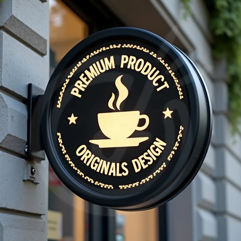 

Custom Outdoor LED Light Box Sign Waterproof Acrylic Business Storefront Signage with Double Sided Illumination