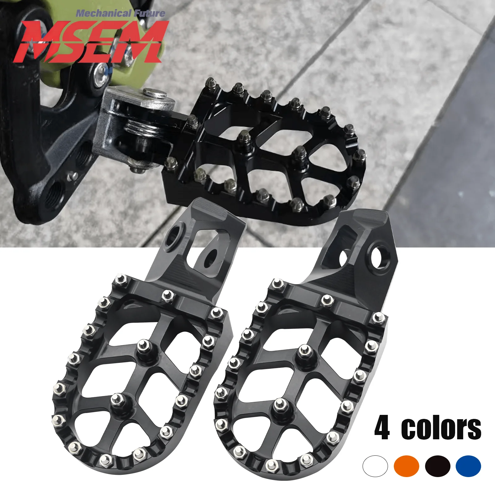 For KTM 2024 EXC300 EXC EXCF XCW 125 200 250 300 350 450 500 Forged Foot Pegs Footrest Pedals SX SXF XC XCF 2023-2024 Universal