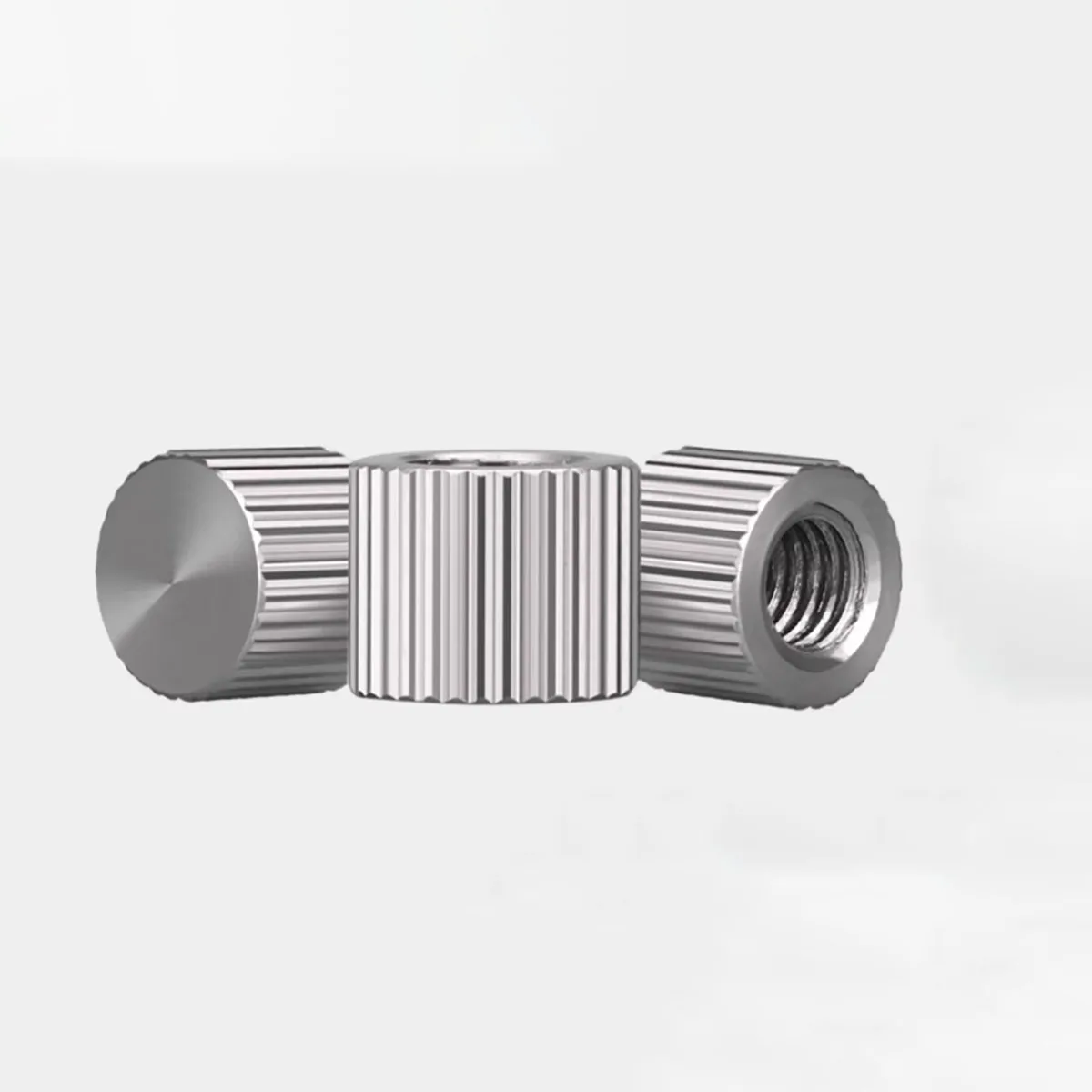 Stainless Steel Hand Twisted Straight Nut/Knurled Circular Protective Cap