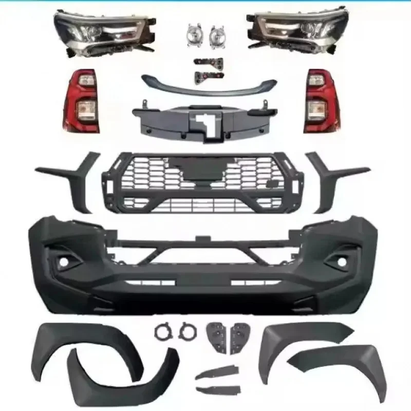 

TO YO TA for Hilux Revo ROCCO 2015-2020 Facelift Bodykit Upgrade Grille Headlight for Hilux 2023 GR Sport Pickup Body Parts Kits