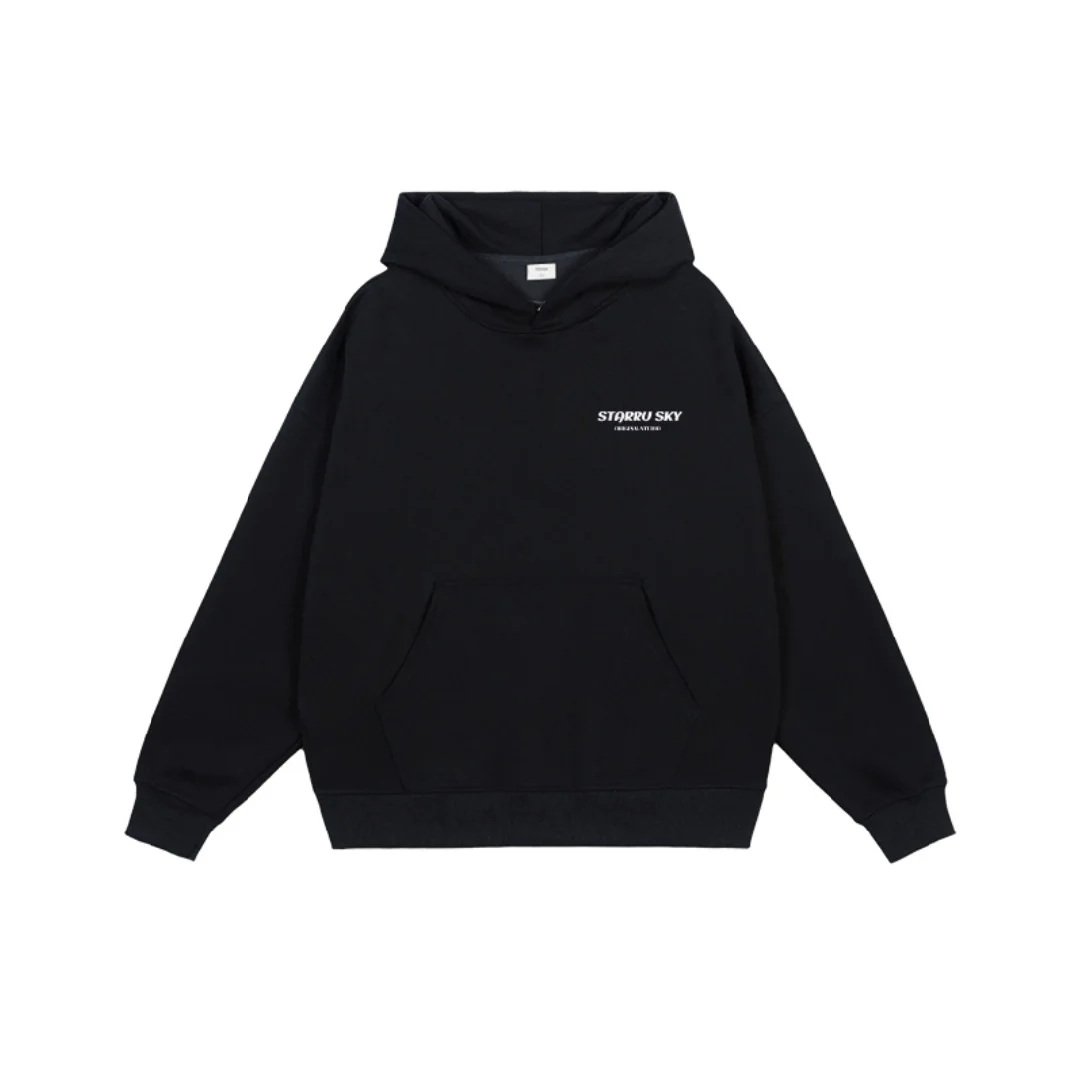 Uma marca na moda carta gráfica hoodie puro algodão primavera e outono luxo nicho marca moda masculina e feminina y2k hoodie