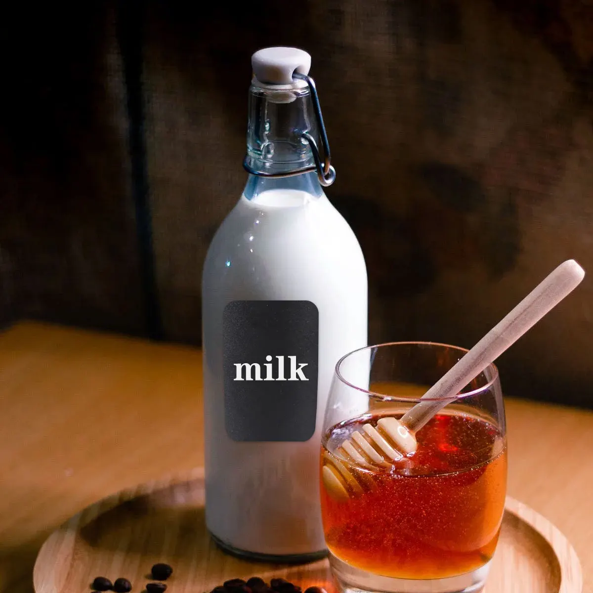 

2 Rolls Blackboard Labels Chalkboard Stickers Bottle Tags Waterproof Adhesive Memo Kitchen Label Folder