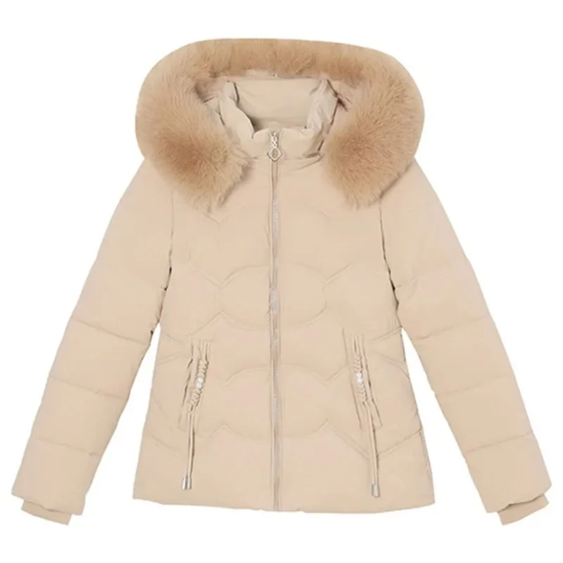

Winter Jacket Women 2025 New Outerwear Korean Clothes Women Coat Hooded Cotton Parkas Harajuku Ladies Quilted Coat Streetwear