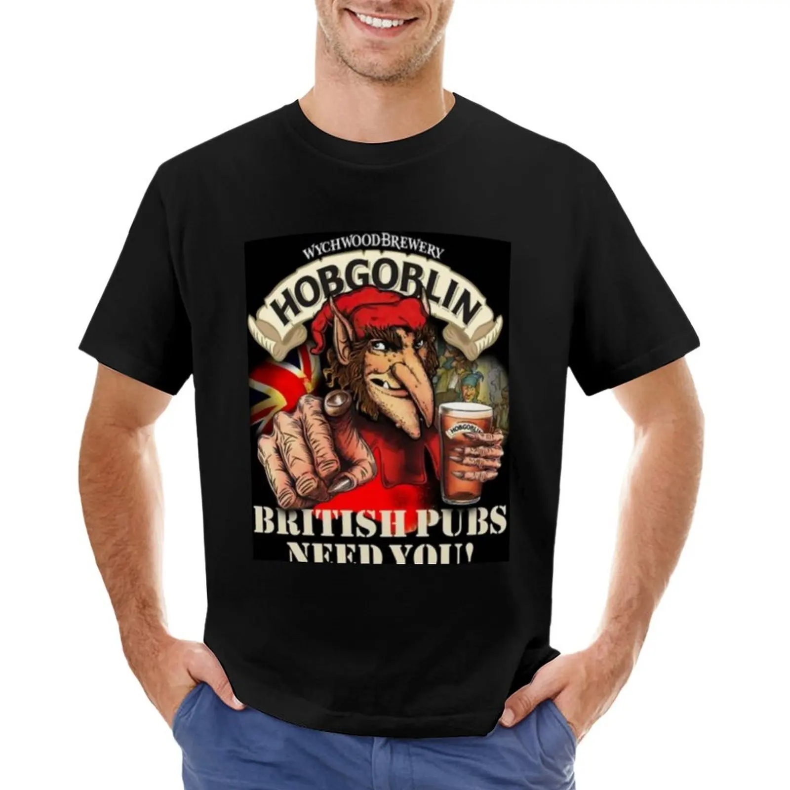 Wychwood Brewery Hobgoblin T-Shirt street wear customs mens t shirt