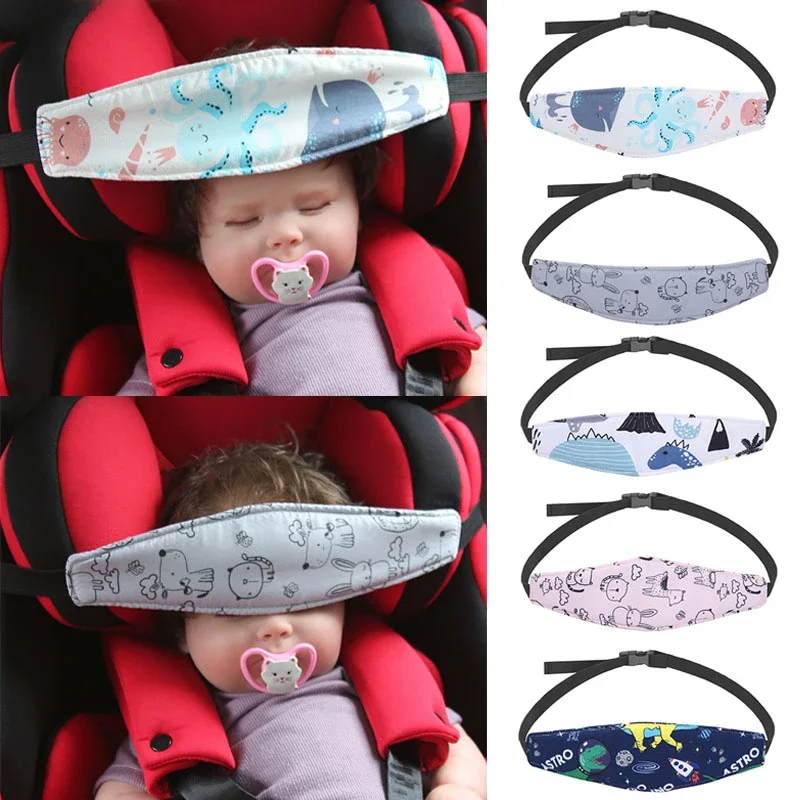 Support de tête de siège de voiture réglable pour bébé, ceinture de fixation pour enfants, positionneur de sommeil pour parcs, oreillers de sécurité pour bébé, garçons et filles