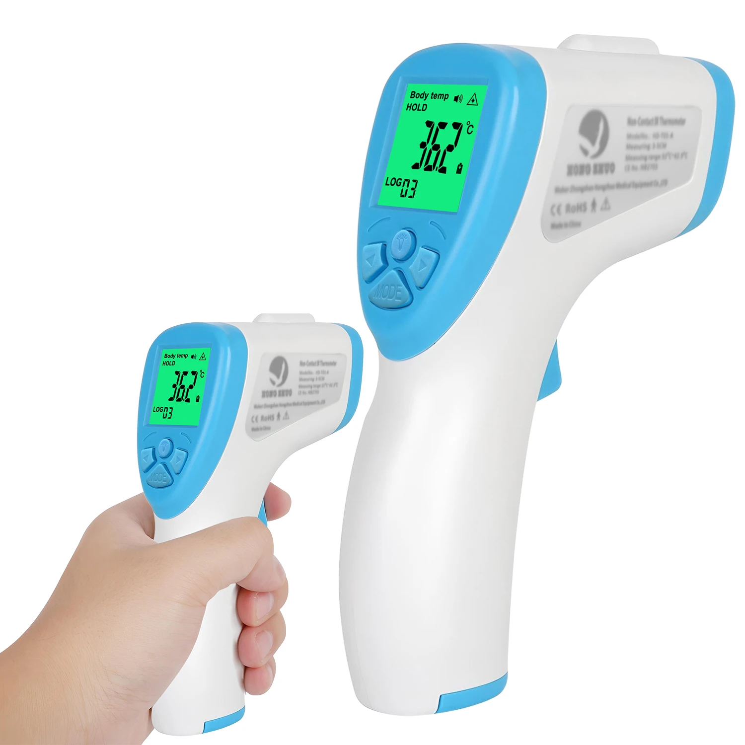 Non-Contact & Ear Dual-Mode Infrared Thermometer -Digital LCD Fever Detector for Infant Adult Kids,Fast Measurement Thermometer