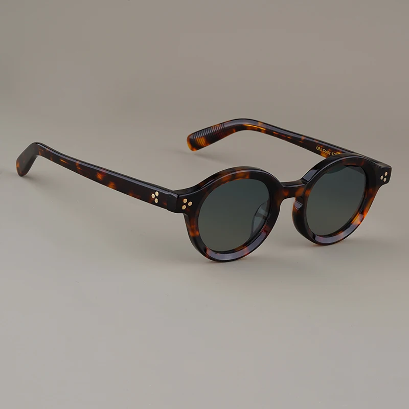 ญี่ปุ่น Handmade คุณภาพ Acetate แว่นตากันแดด Vintage สําหรับผู้ชายผู้หญิงแว่นตา Designer ขับรถท่องเที่ยวแว่นตาแฟชั่น UV400