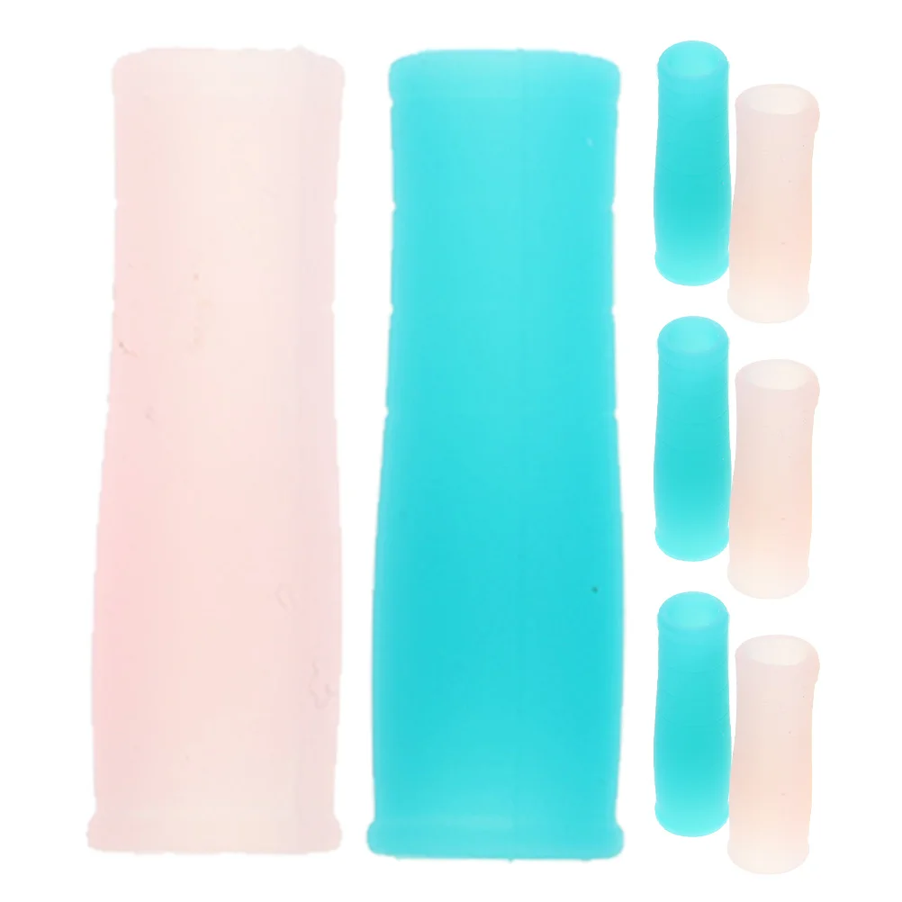 

8Pcs Silicone Protective Sleeve for Manicure Tools Non Slip Cuticle Scissors Nippers Cover Compact Design Home Salon Use