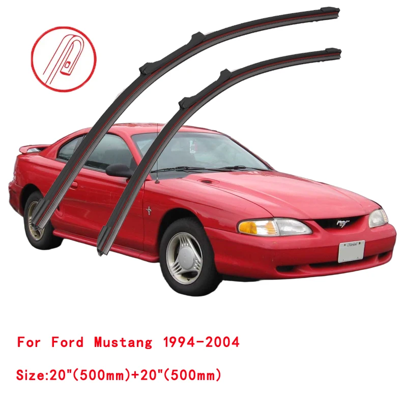 For Ford Mustang Coupe Convertible Mach-E 2004 2005 2006 2007 2015 2019 2020 2021 2022 Car Brush Double Rubber Windshield Wiper - view 2