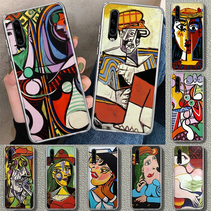 Picasso Abstract Art Painting Phone Case For Huawei P30 P20 P10 P50 P40 Lite Mate 30 20 10 40 Pro Art Luxury Customized Cover Co